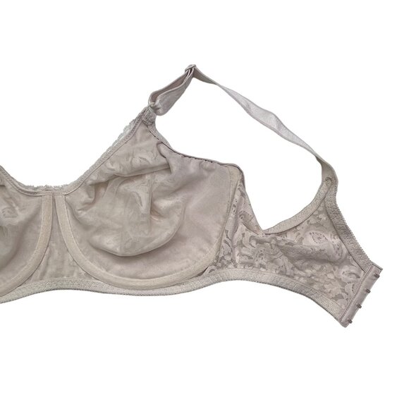 Bali 38DD Tan Lace Seamless Bra Unlined Underwire Adjustable Straps Intimates - Picture 8 of 12